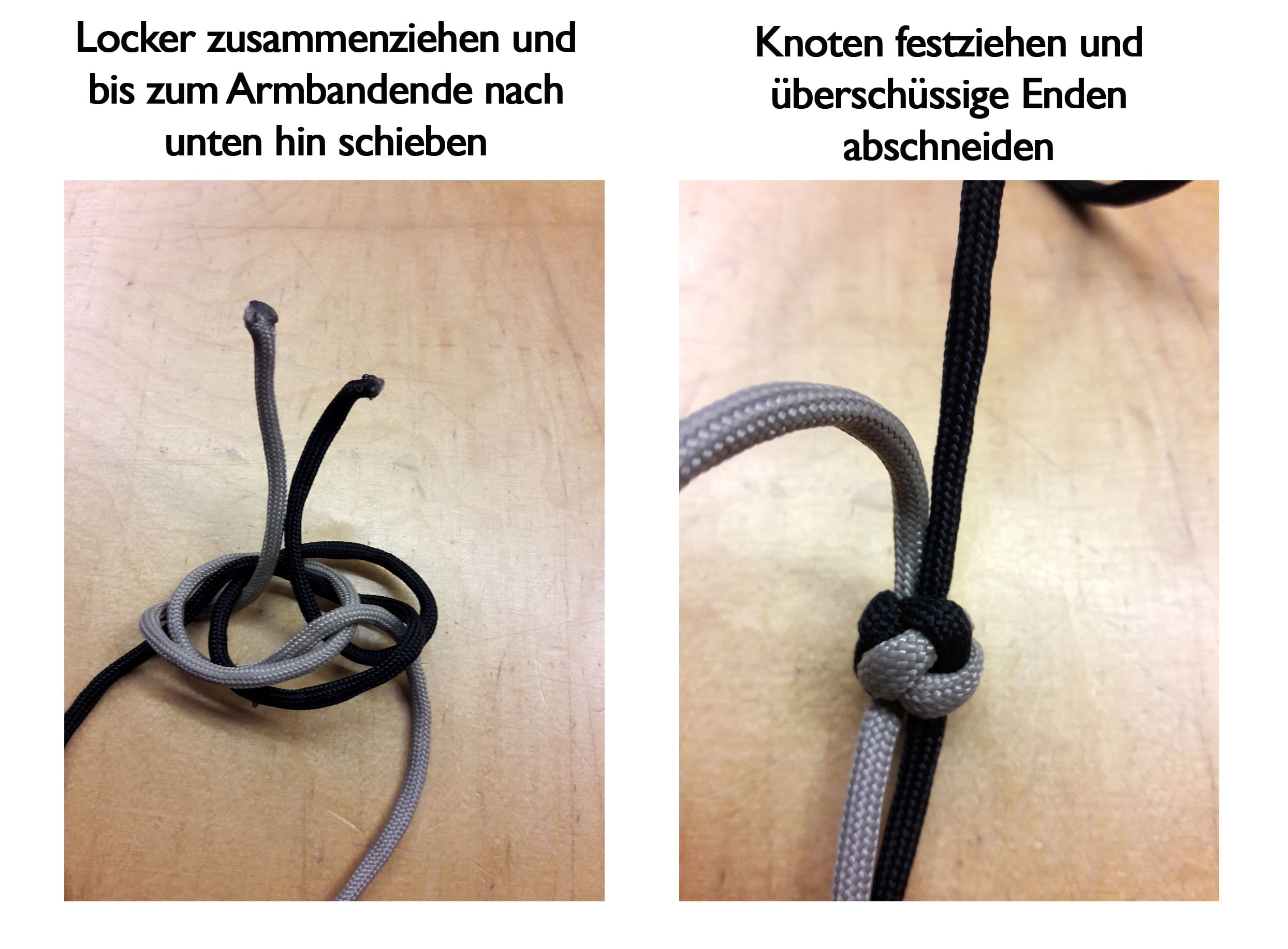 Diamantknoten Abschluss